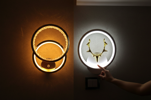 "Stylish Round Hanging Light",Deer Horn Wall Light